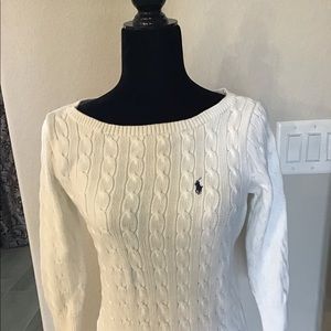 Ralph Lauren Sport white sweater